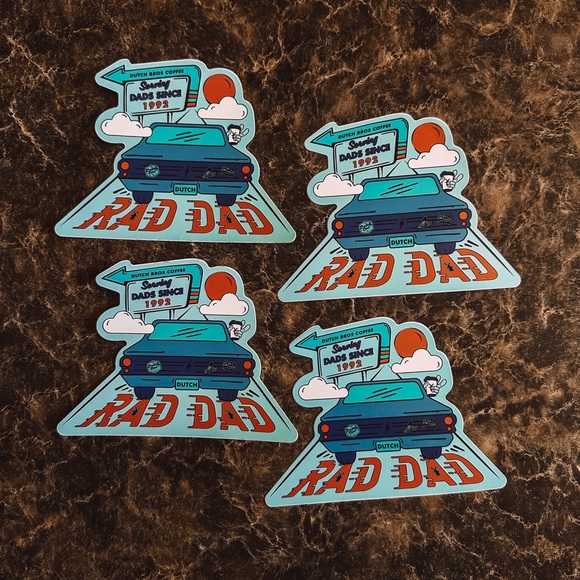 RAD DAD DUTCH BROS STICKER - Picture 1 of 2